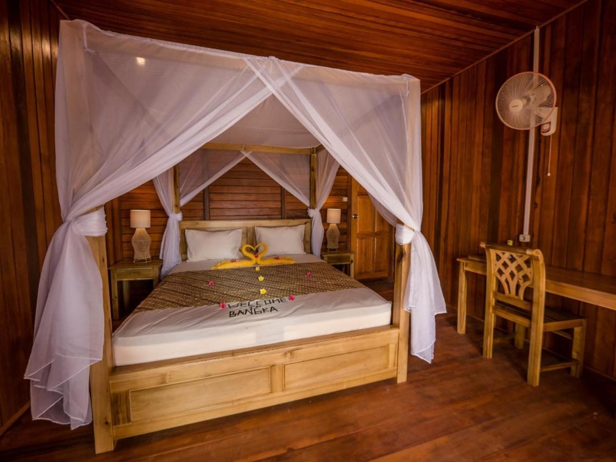 Bungalow 30 m² 1 phòng ngủ, 1 phòng tắm riêng ở Pulau Bangka Totohe Ngoại thất bức ảnh